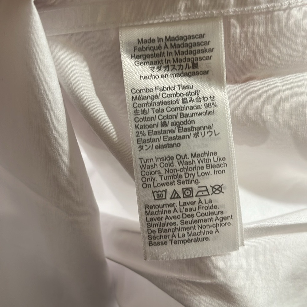 NWT J.Crew Men’s flex washed oxford shirt white button down shirt size M - Picture 5 of 5